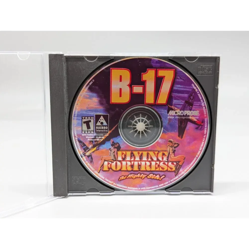 Hasbro 2000 Micro Prose B-17 Flying Fortress The Mighty 8th PC Video Game